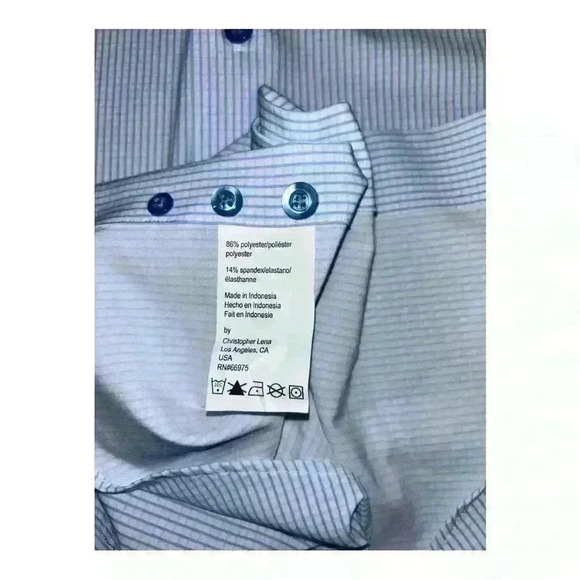 Men’s Light Blue Checkered Dress Shirt Size S, Slim Fit, Long Sleeve, Button-Up - Picture 3 of 9